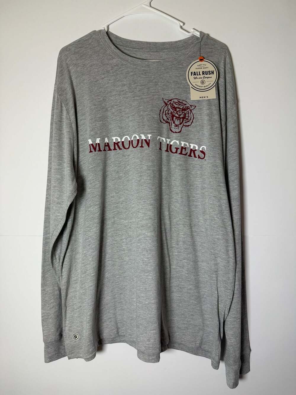 NWT Fall Rush Morehouse College Maroon Tigers Long Sleeve T-Shirt